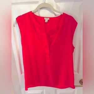 NWOT J Crew hot pink sleeveless top